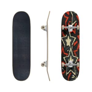 Grunge Stars Classic Concave Skateboard for Teens