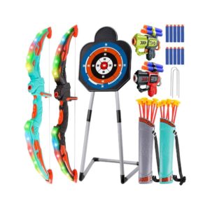2 Pack Bow and Arrow LED Archery Set