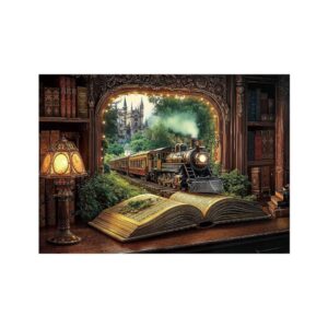 Train Forest Book 1000 Piece Jigsaw Puzzle